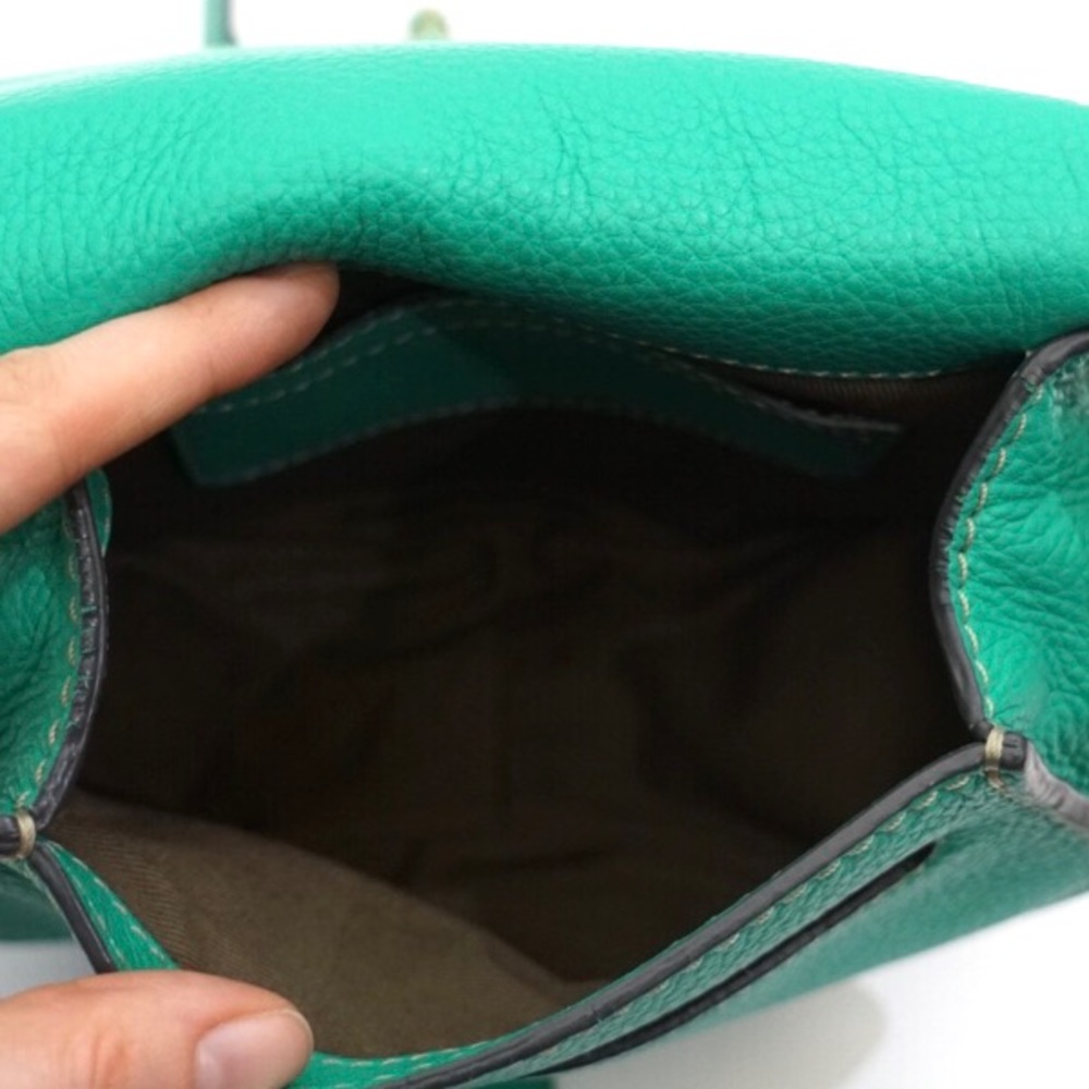 Chloe Mini Marcie Jade Green Leather Bag - Picture 6 of 8